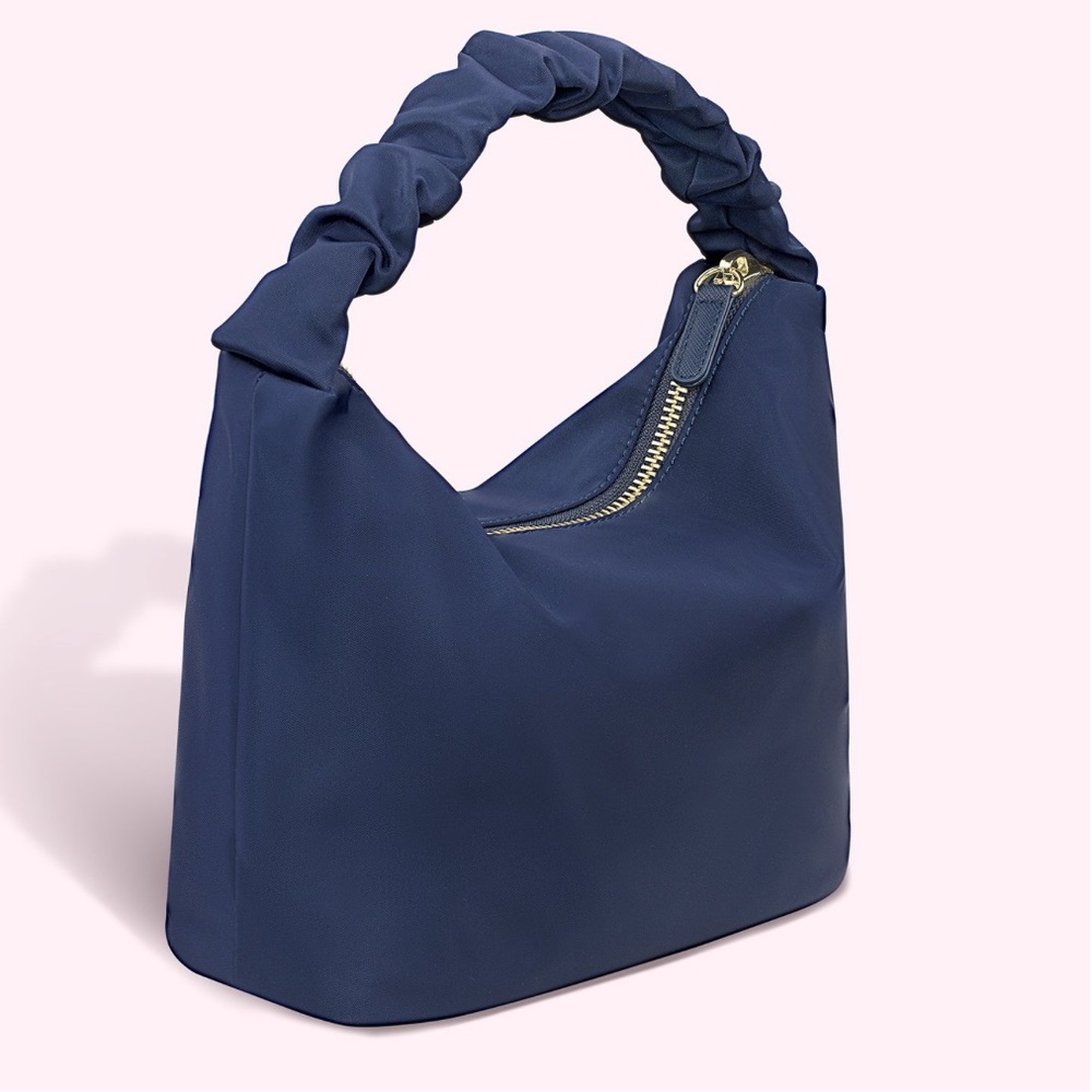 NWT Stoney Clover Lane Sapphire Scrunch Handle Bag